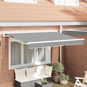 Tenda Semi-Cassette Retrattile Manuale in Metallo