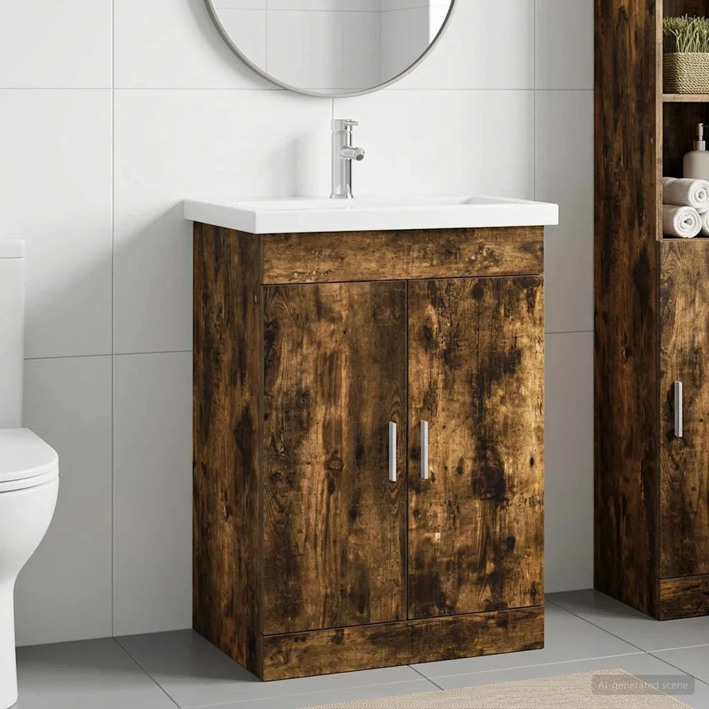 Set di mobili per il bagno Rovere Fumo 61 x 40 x 84,5 cm 3404354