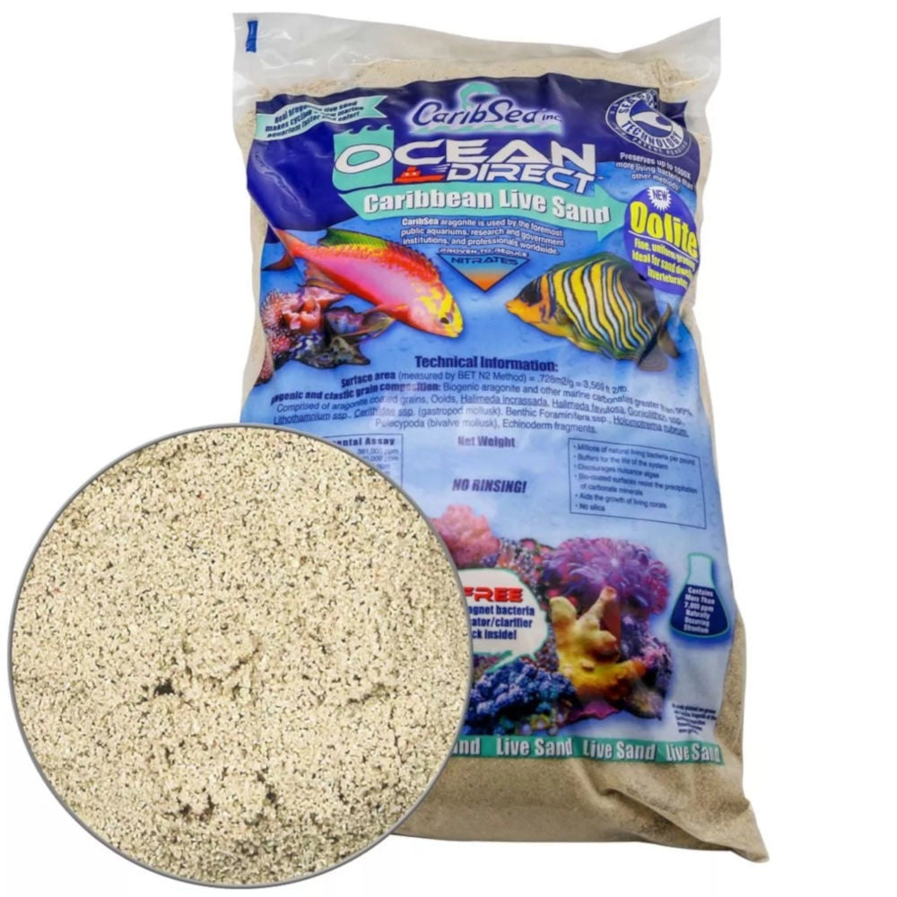 CaribSea Ocean Direct Oolite Live Sand Formato: 18,14 Kg