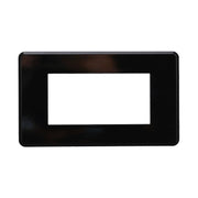 Placca Slim Sottile 4P Serie Moon Colore Nero Compatibile Con Bticino Axolute Air