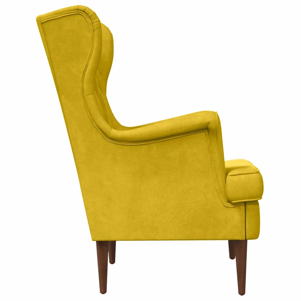 Poltrona Giallo Velluto