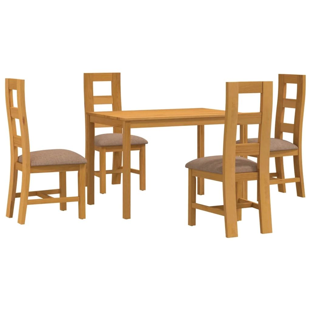 Set da pranzo 5 pz Grigio Legno di Quercia Massello 3430247