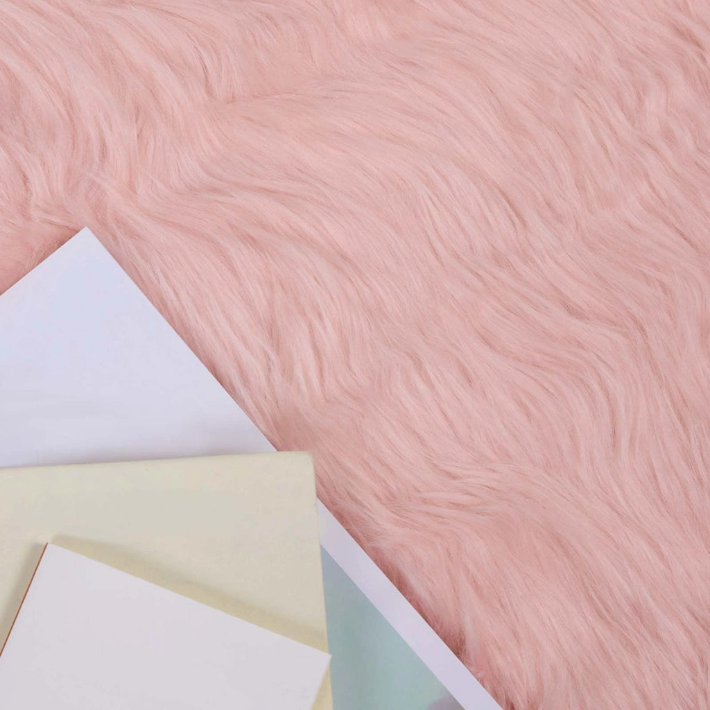 Tappeto in finta TAFALLA Rosa 80 x 200 cm Poliestere 42021545