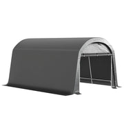 Capanno da giardino ¨C zephmum ¨C plastica, 300x450x230 cm, grigio scuro