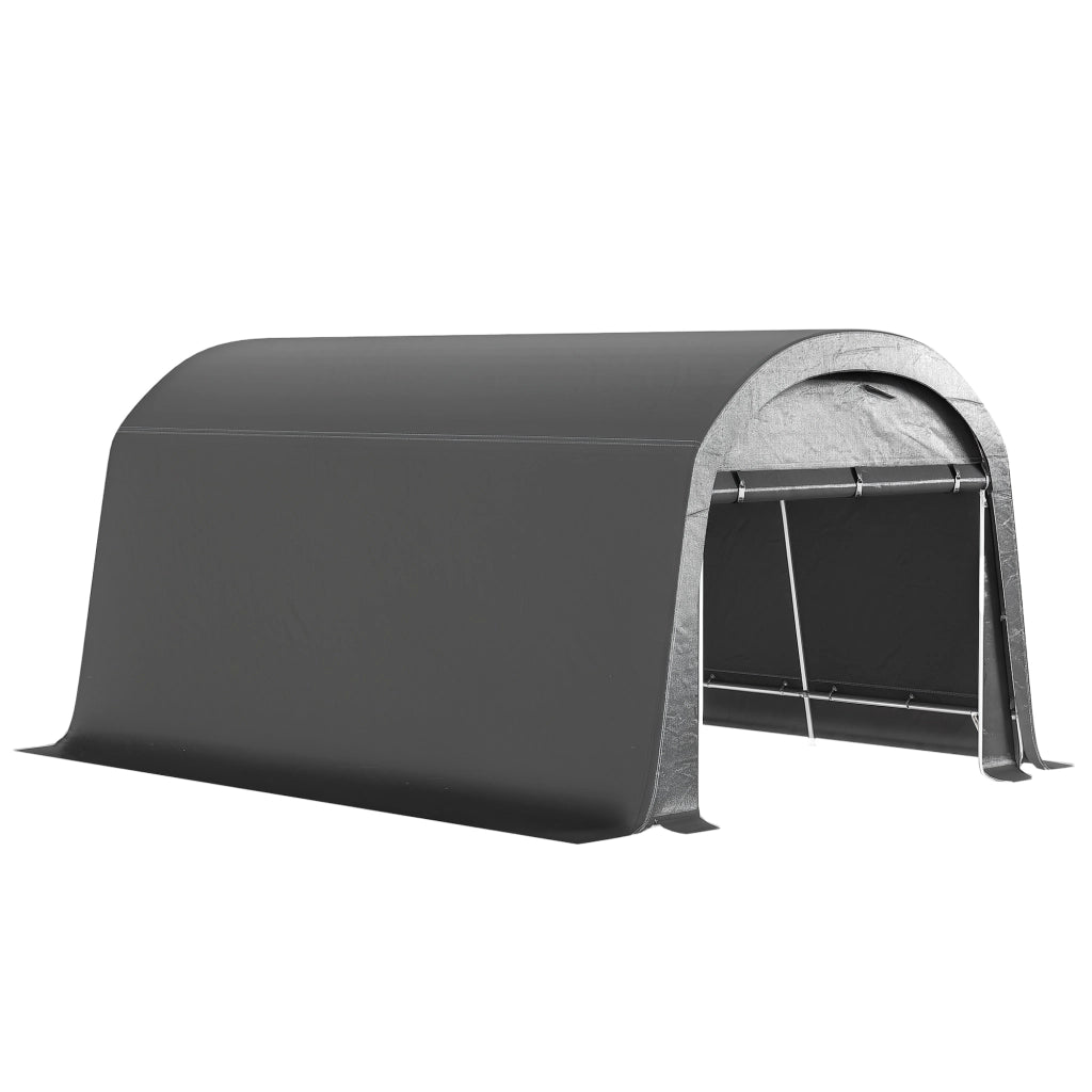 Capanno da giardino ¨C zephmum ¨C plastica, 300x450x230 cm, grigio scuro