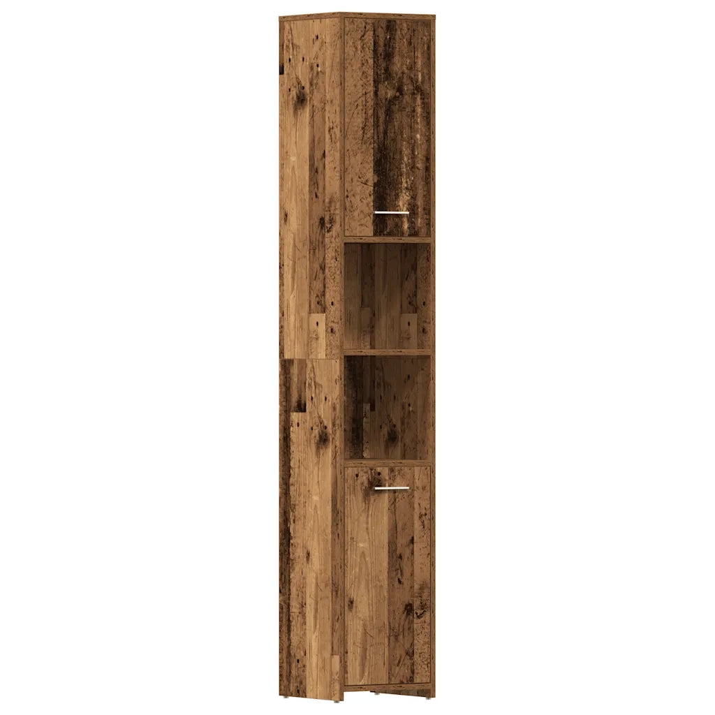 Set Mobili da Bagno 3 pz Legno Antico in Legno Multistrato 3328561