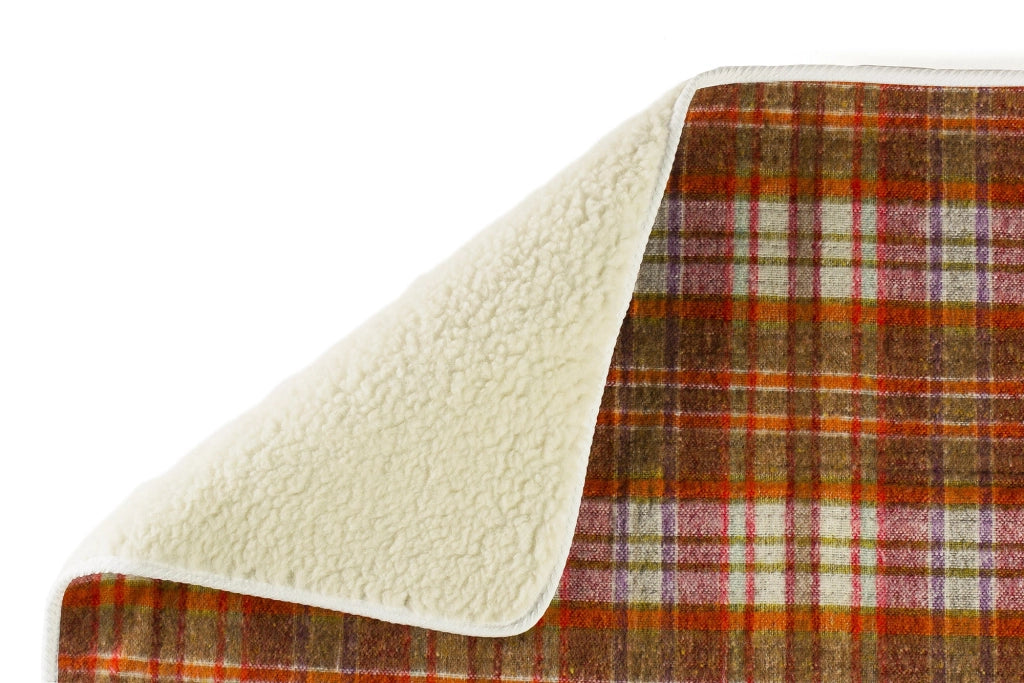 Coperta Termica Elettrica Matrimoniale in Lana 100% Scaldaletto Scozzese