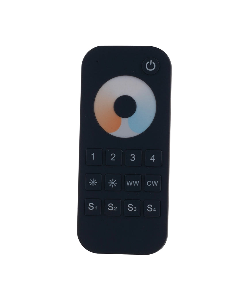 RADIOCOMANDO RF 2,4G CONTROLLO CCT BIANCO DINAMICO 4 ZONE 2 CANALI
