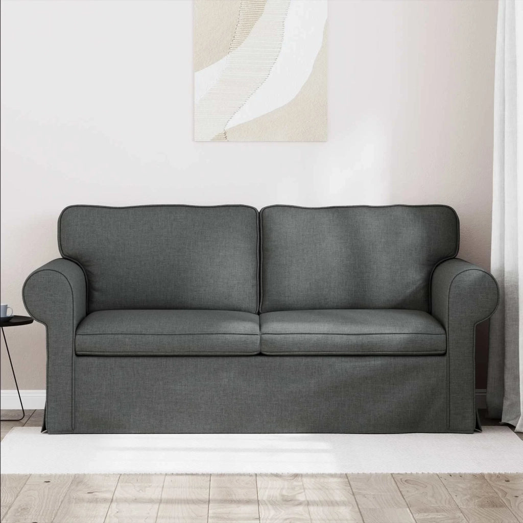 Divano Grigio scuro 175 x 82 x 80 cm Tessuto 42024307