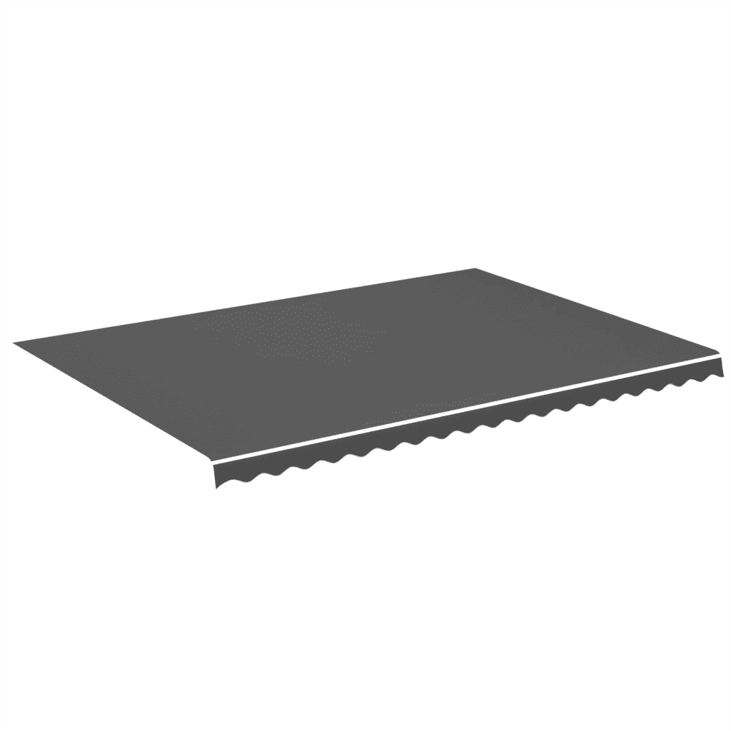 Tessuto di Ricambio per Tenda da Sole Antracite 500x350 cm Poliestere 311952