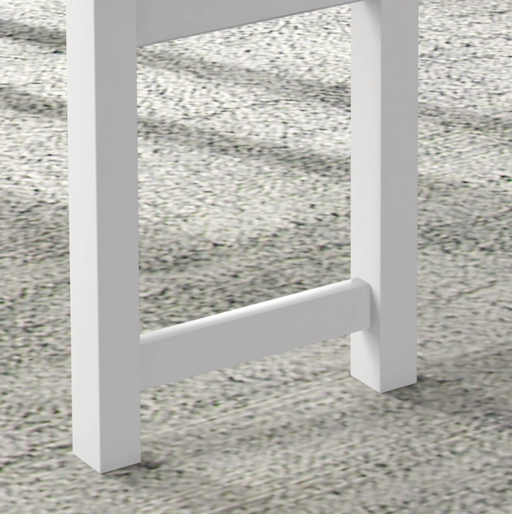Set da pranzo 4 pezzi in pino con panca e 2 sedie grigio