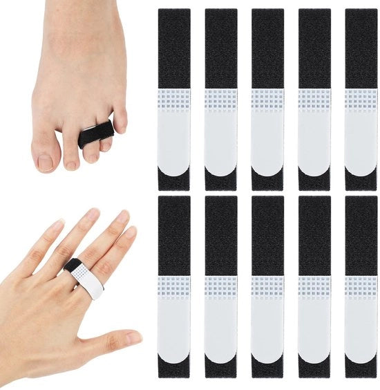Vendita a Bambini - Adesivo per Dita - 10 Pezzi - Fasciature per Dita - Nastro Buddy - Dita di Legno - 14x1,3 cm - Fasciatura per Dita