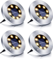 Illuminazione Solare per Giardino Spots a Terra - Illuminazione Solare per Giardino Energia Solare - Illuminazione Solare per Giardino Punti di Accensione