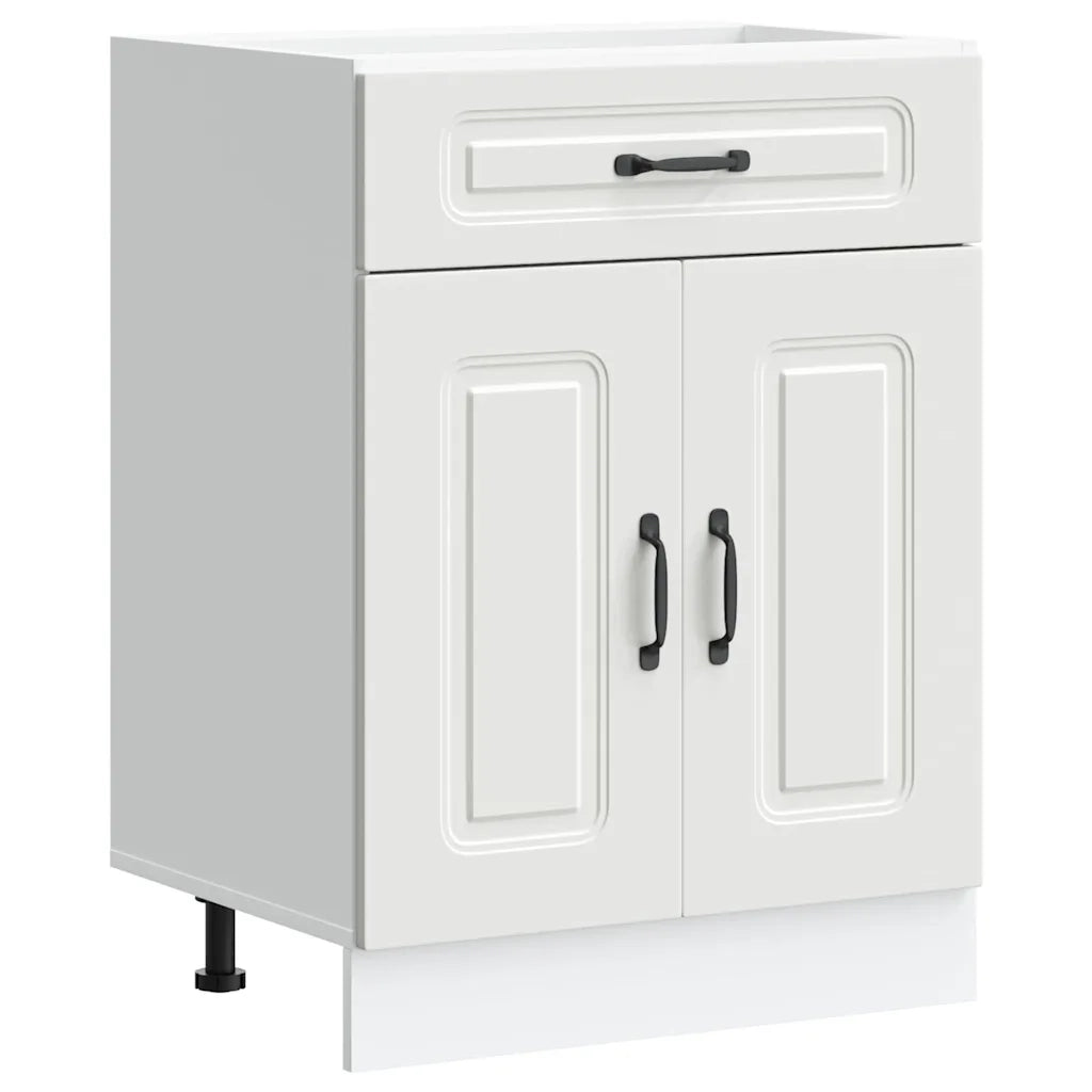 Base da Cucina-Mobile Base da Cucina Kalmar Bianco in Legno Multistrato 318828