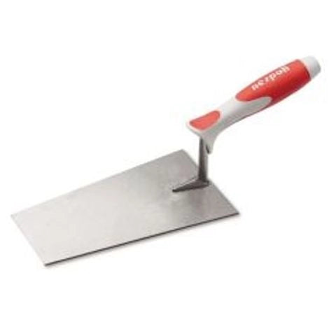 CAZZUOLINO PUNTA QUADRA 14CM MANICO LEGNO