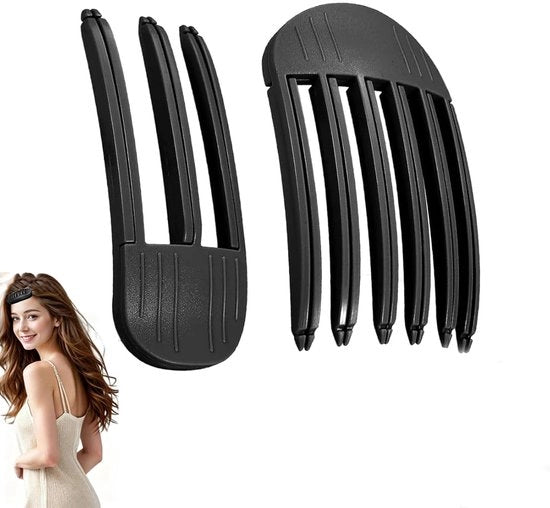 Clip per volume capelli a testa fissa - 2 pezzi - senza tracce di capelli - clip di sollevamento - progettazione sicura - volume diretto - clip per capelli