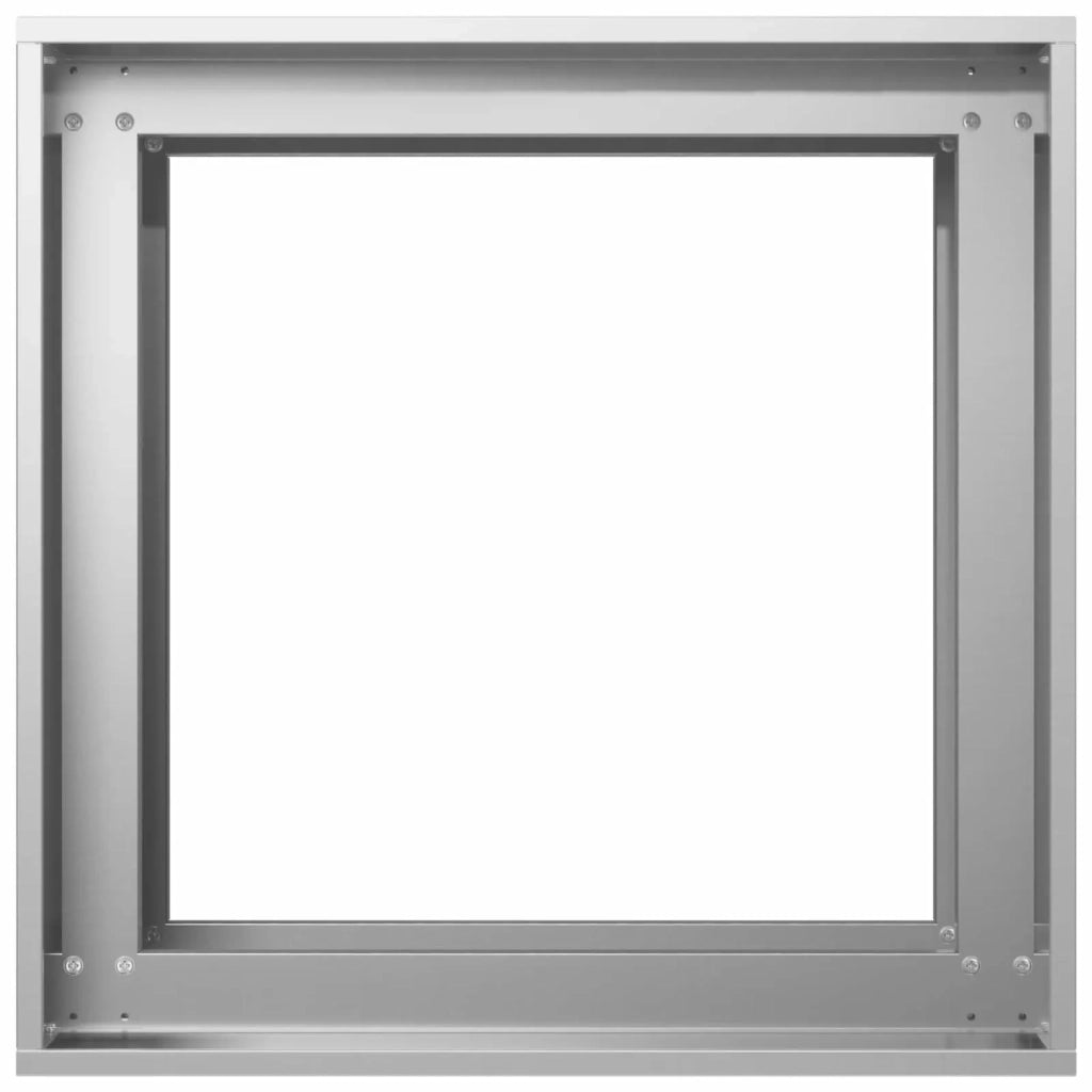 Vaso da giardino Argento 40 x 40 x 60 cm Acciaio zincato 8005881