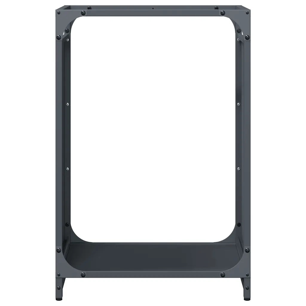 Rastrelliera per Legna da Ardere Antracite 44x28x65 cm CFW2690448