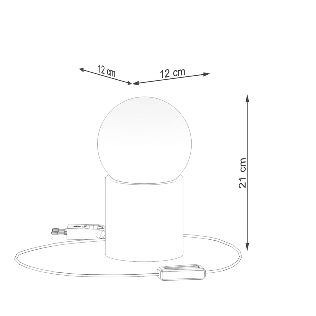 Lampada da tavolo ZENITO legno naturale G9 Pure Lume