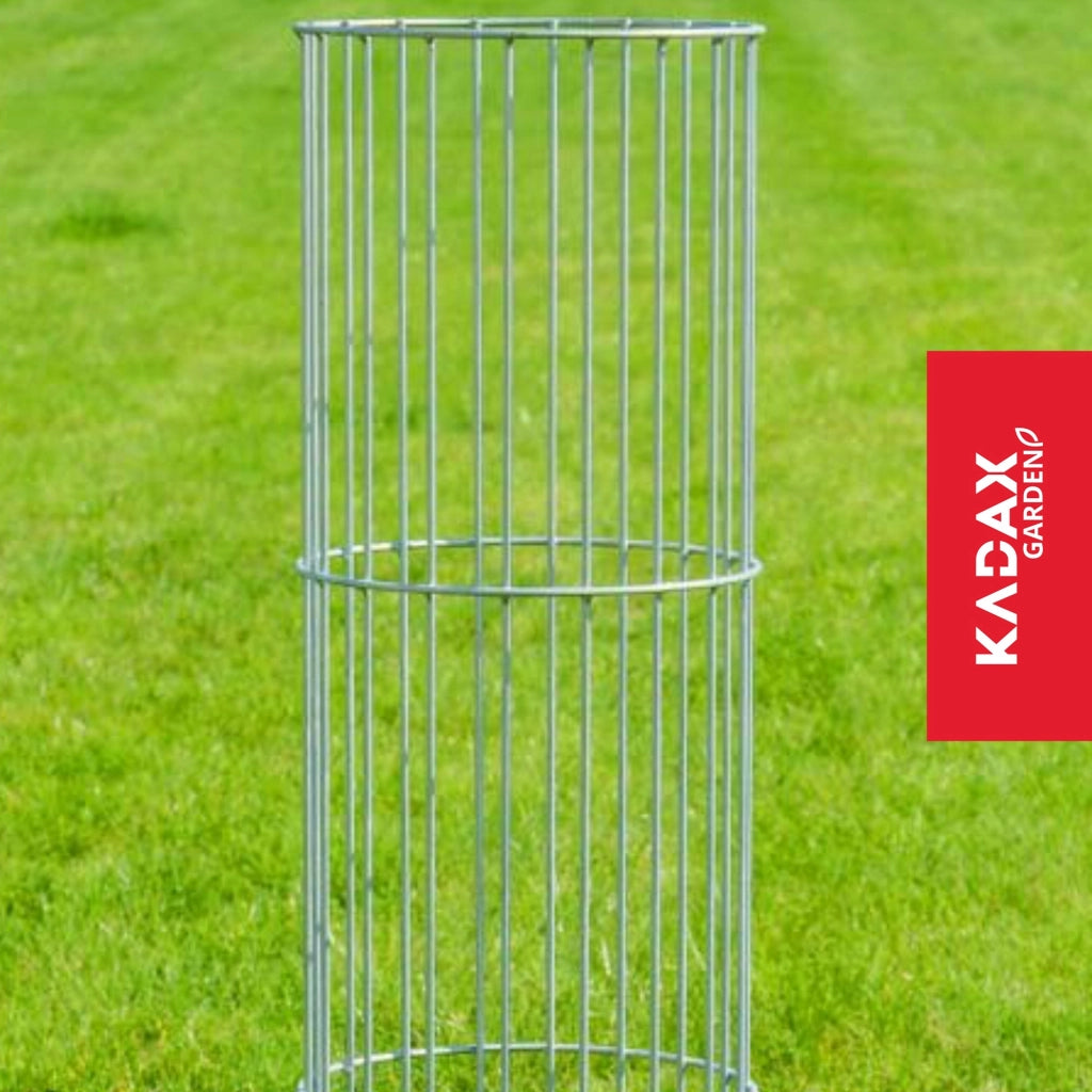 Pergola da giardino KADAX per piante e fiori, palo in metallo da 80 cm + ancoraggi