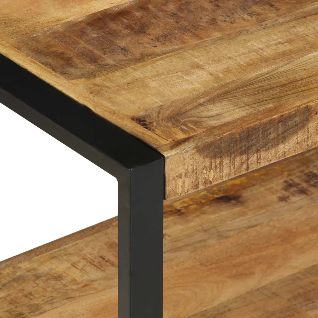 Appendiabiti 80x40x190 cm in Legno Massello Grezzo di Mango CFW9930771