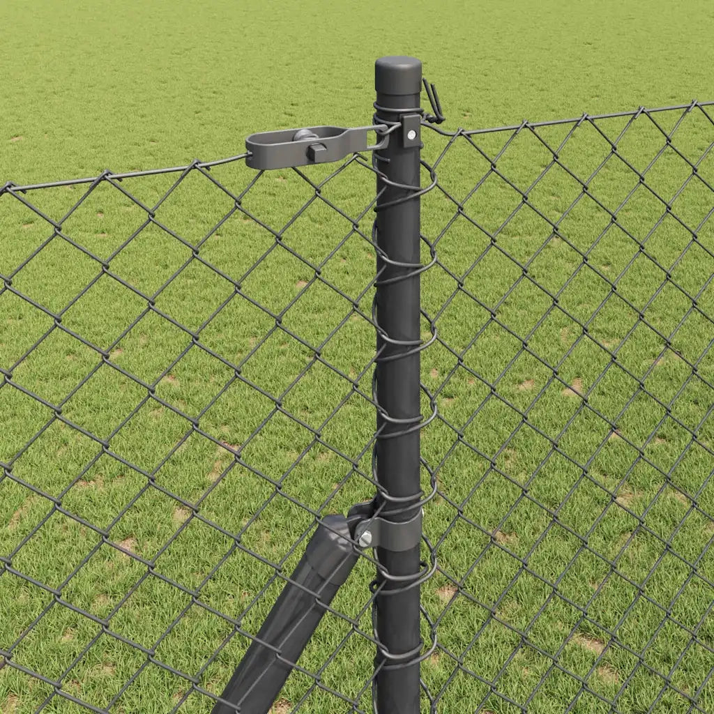 Palo della recinzione Grigio 10 x 1,5 m (maglia 40 x 40 mm)