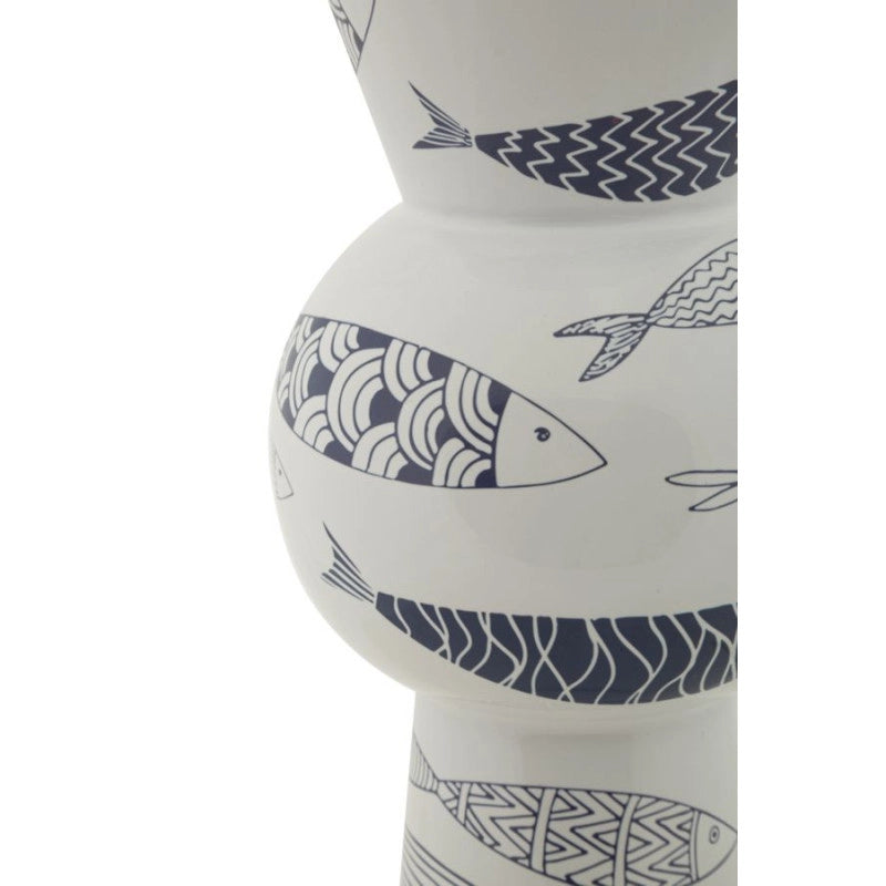 Vaso Ceramica Amica Fish Tall cm ø 14x38,5