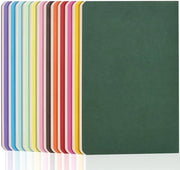 Quaderno A5 - 12-pack - 60 pagine - Copertina morbida - Colori vari - Carta da scrivere di alta qualità 80gsm - Scritture