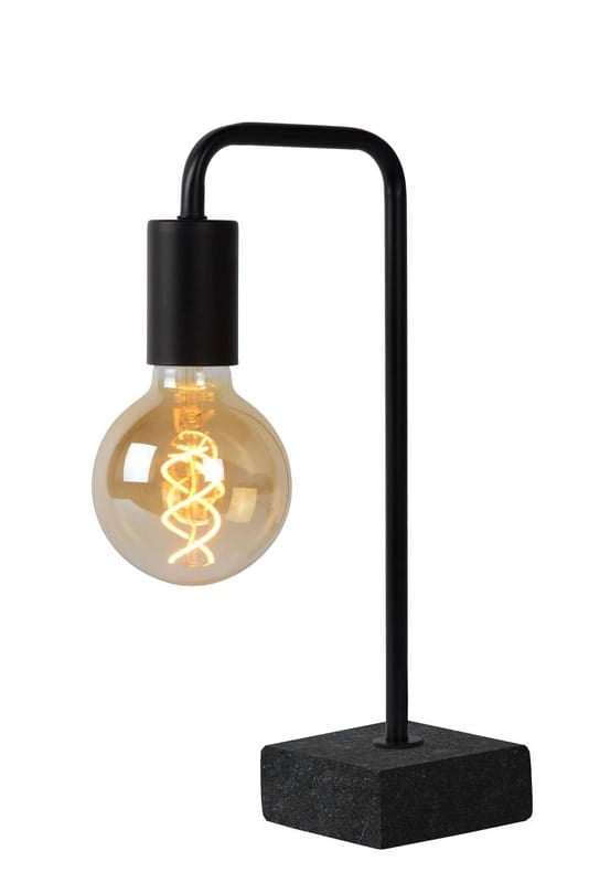 Lampada da tavolo Lucide Lorin marmo nero E27 40W 45565/01/30