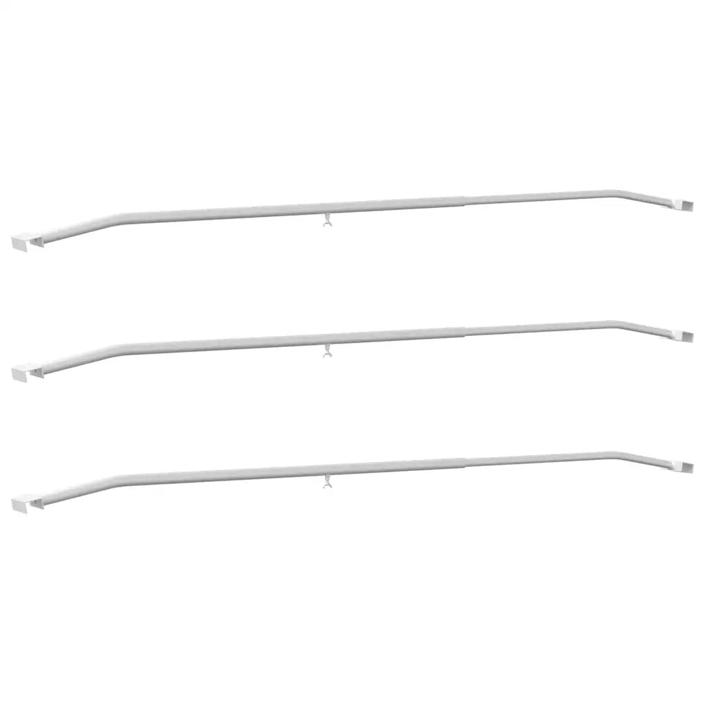 Supporto per teloni per rimorchi 3 pcs Argento 130-210 cm