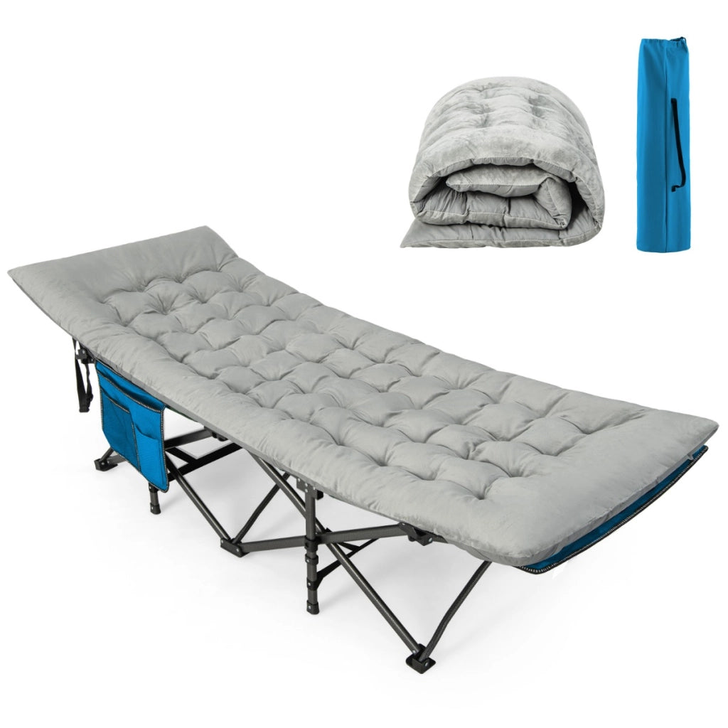 Cuscino per sdraio con 4 cinghie di fissaggio tasca per fissare al letto, Cuscino spesso 190x70x7cm Grigio-Cuscini