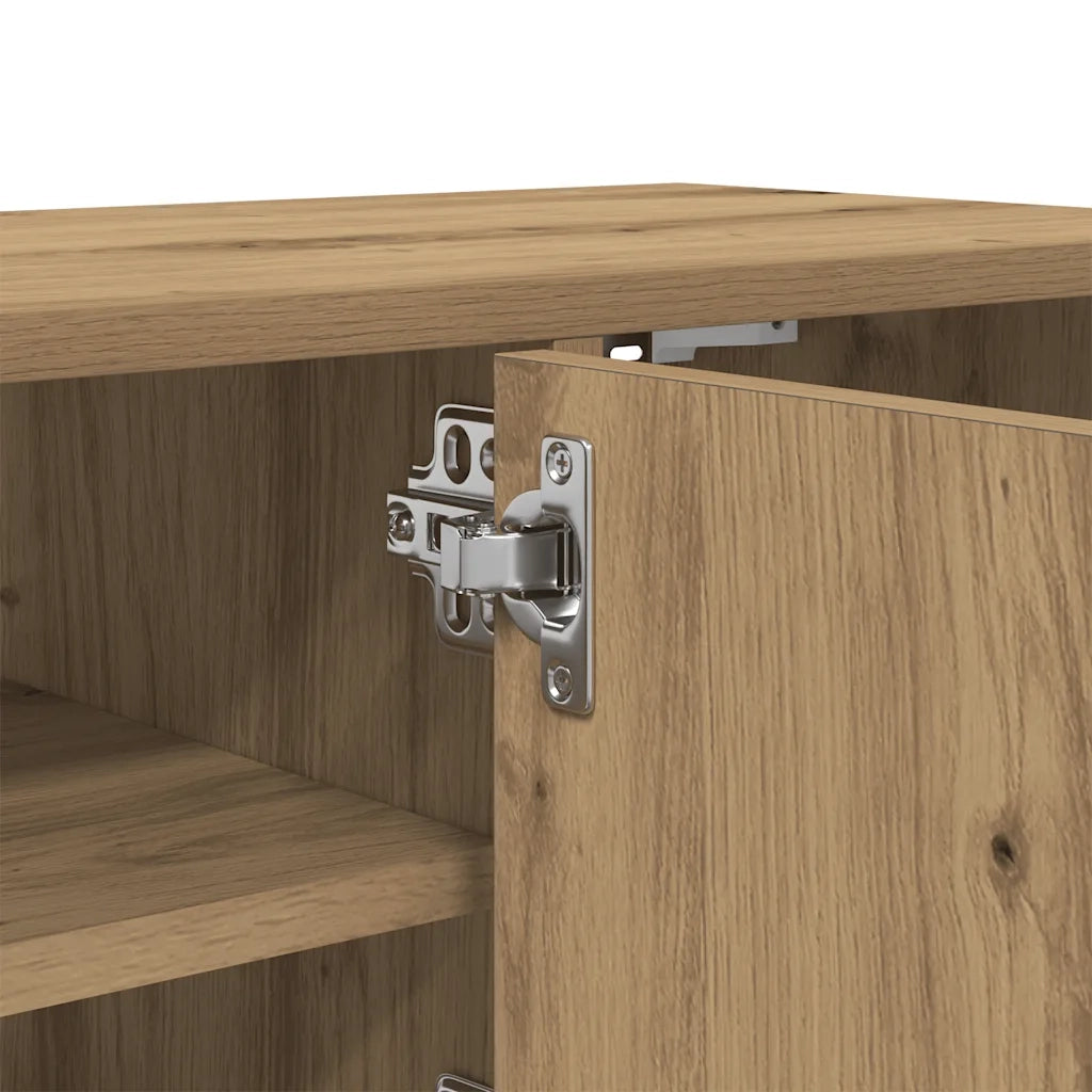 Armadietto a Muro Rovere Artigianale 101x30x29 cm in Truciolato 856489