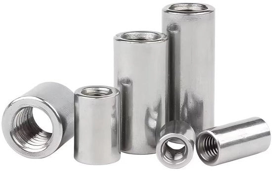 Viti di Connettore in Acciaio Inossidabile - Lungo Vite da Connettore M8 x 12 x 20 mm - Elemento di Fissaggio - 5 pezzi - Resistente alla Corrosione - Forma Cilindrica - Vite di Coppia