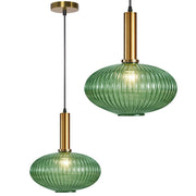 Lampada Da Soffitto Pensile Di Vetro Verde APP465-1CP