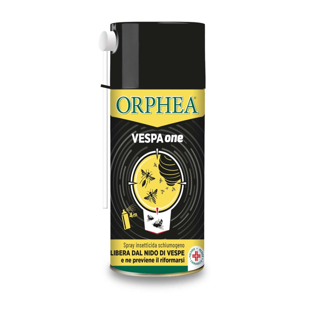 Spray Insetticida Schiumogeno Vespa One, Libera Dal Nido Di Vespe e ne Previene La Formazione 300ml, Orphea