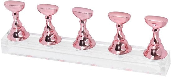 Sostegno per unghie Sostenibile - Display per unghie - Pratica - Visibile - Adatto per uso domestico - Base magnetica - Comodo e stabile - Sostegno per unghie