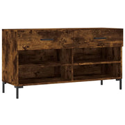 Panca portascarpe/stivali cassettiera scaffale mobiletto portaoggetti per ingresso 102 x 35 x 55 cm legno ingegnerizzato marrone 02_0022910