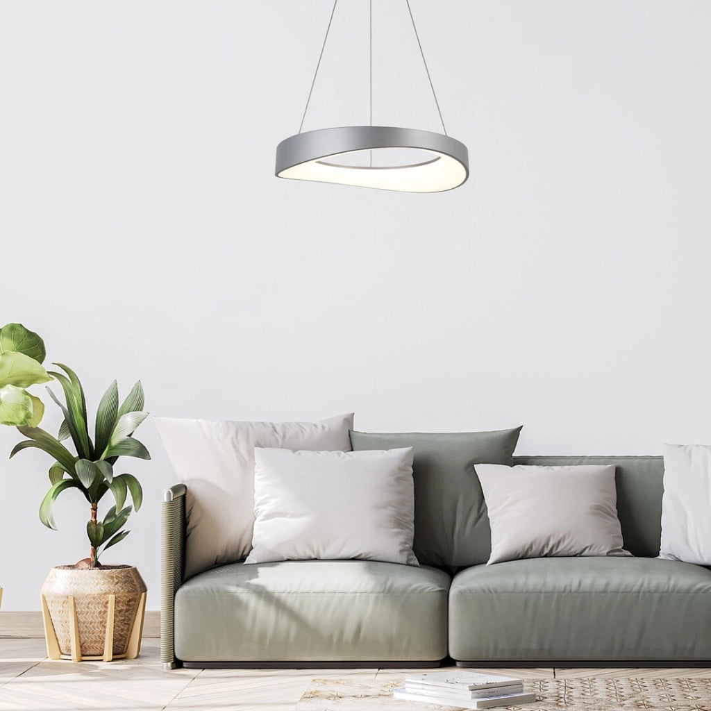 Lampada a sospensione LED 56W cromata Iliana Rabalux