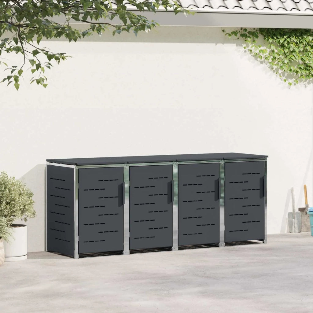 Stoccaggio contenitore a ruote Antracite 276 x 77,5 x 112,5 cm 3422242