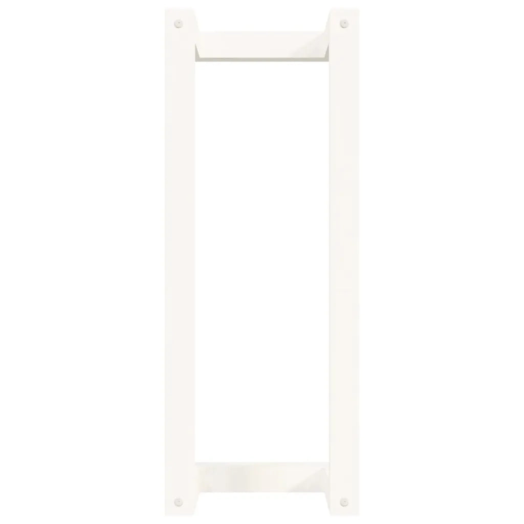 Portasciugamani Bianco 23x18x60 cm in Legno Massello di Pino cod mxl 40097