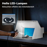 Cabina di aspirazione per verniciatura ad aerografo 4 m³/min Aspiratore Estrattore con luce