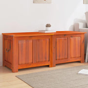 Cassapanca con Coperchio Marrone in Legno Massello di Acaciacod mxl 110370