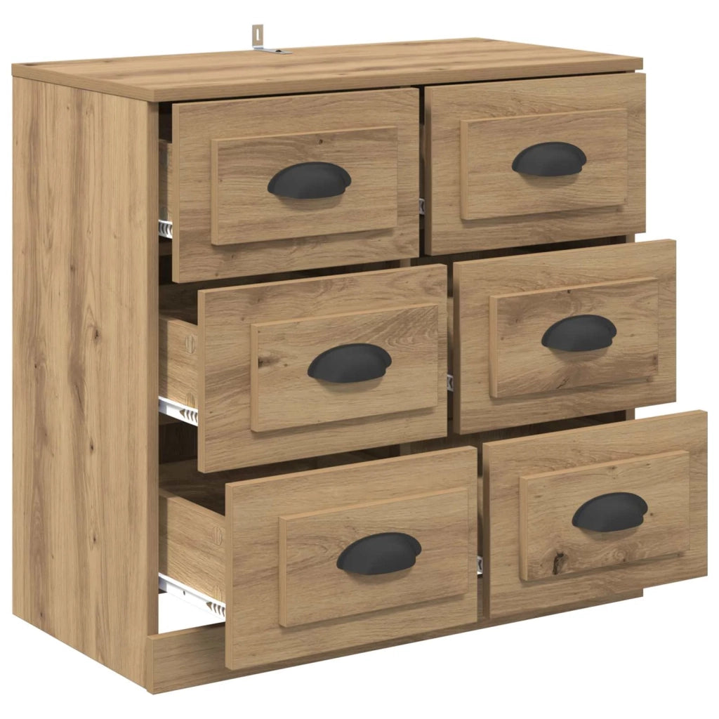 Credenza | Madia | Buffet da pranzo | Armadio da pranzo con cassetto Rovere artigianale 70 x 35,5 x 67,5 cm