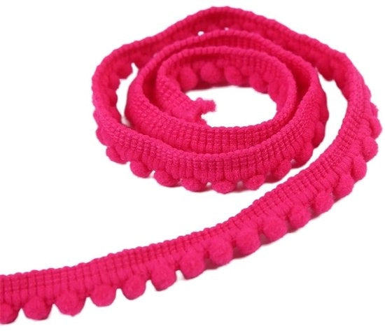 Bozza Decorativa a Pompon 10 m - Nastro Decorativo - Nastro a Pompon - Frangia Bozza - Nastro di Decorazione - Materiale Nylon - Nastro di Decorazione