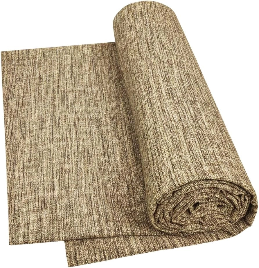 Telo Arredo Cotone 170x280 cm Tessuto Copritutto Granfoulard Copridivano Copriletto Striato Beige