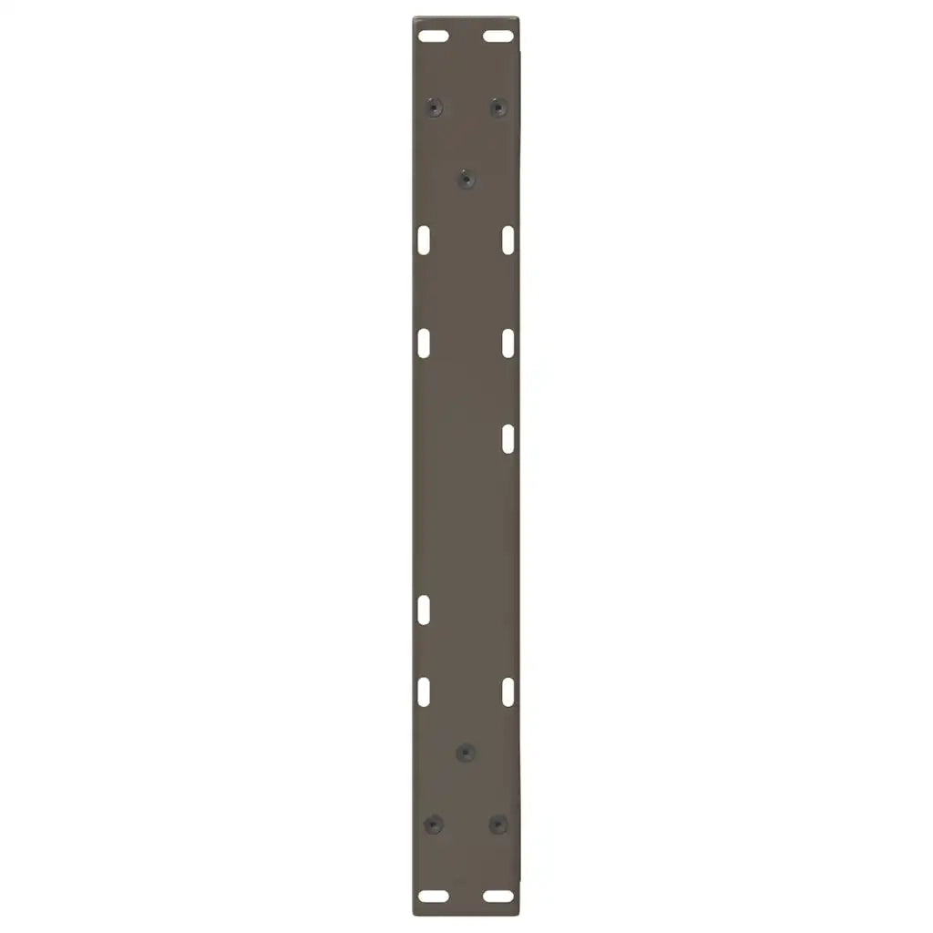 vidaXL Gambe per Tavolino da Caffè 2 pz in Acciaio Naturale 60x(42-43,3) cm Acciaio