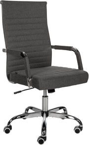 Sedia Da ufficio Amadora grigio scuro,Tessuto