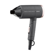 Asciugacapelli da viaggio pieghevole 1300W, 2 velocità 2 temperature, cavo lungo 1.8m con concentratore - SOGO