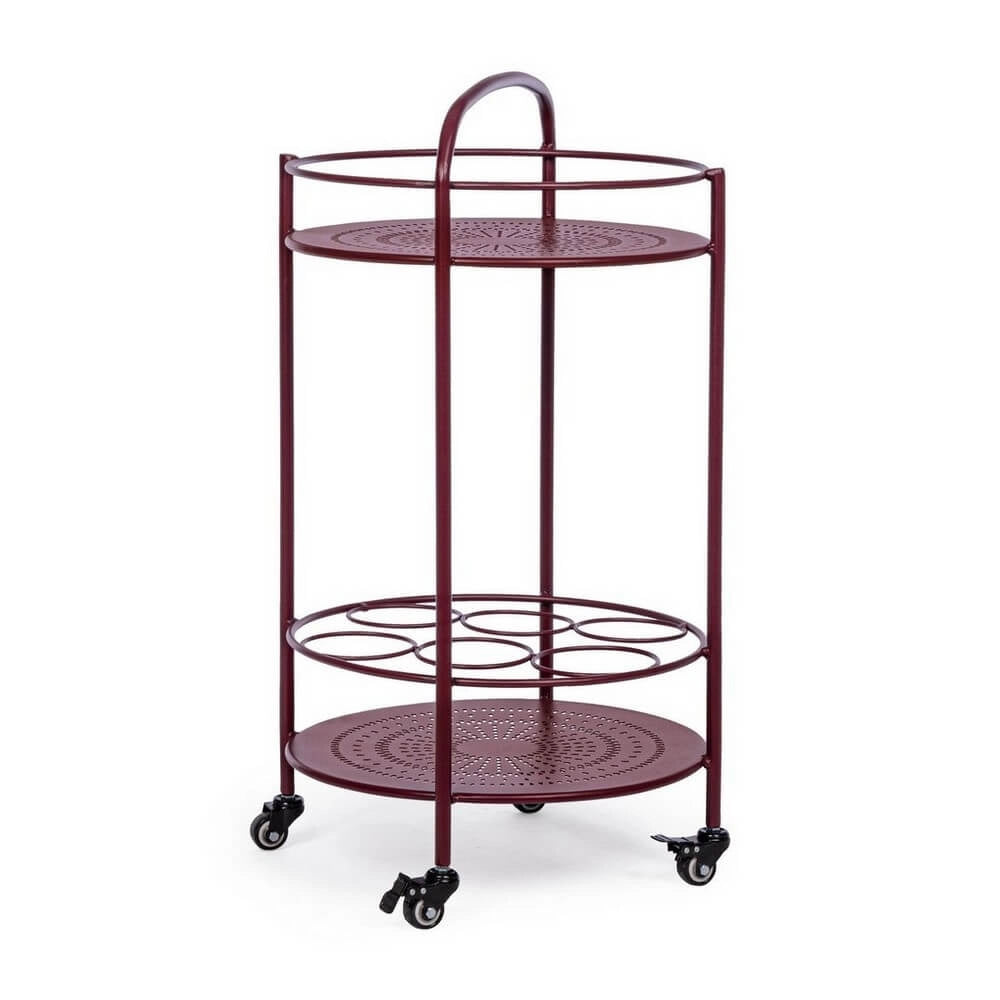Carrello Portabottiglie da Esterno in Acciaio con Ruote - RUGGED