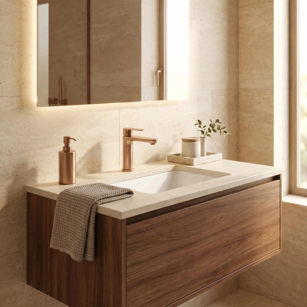 Rubinetto Da Bagno Rea Logan Brush Copper